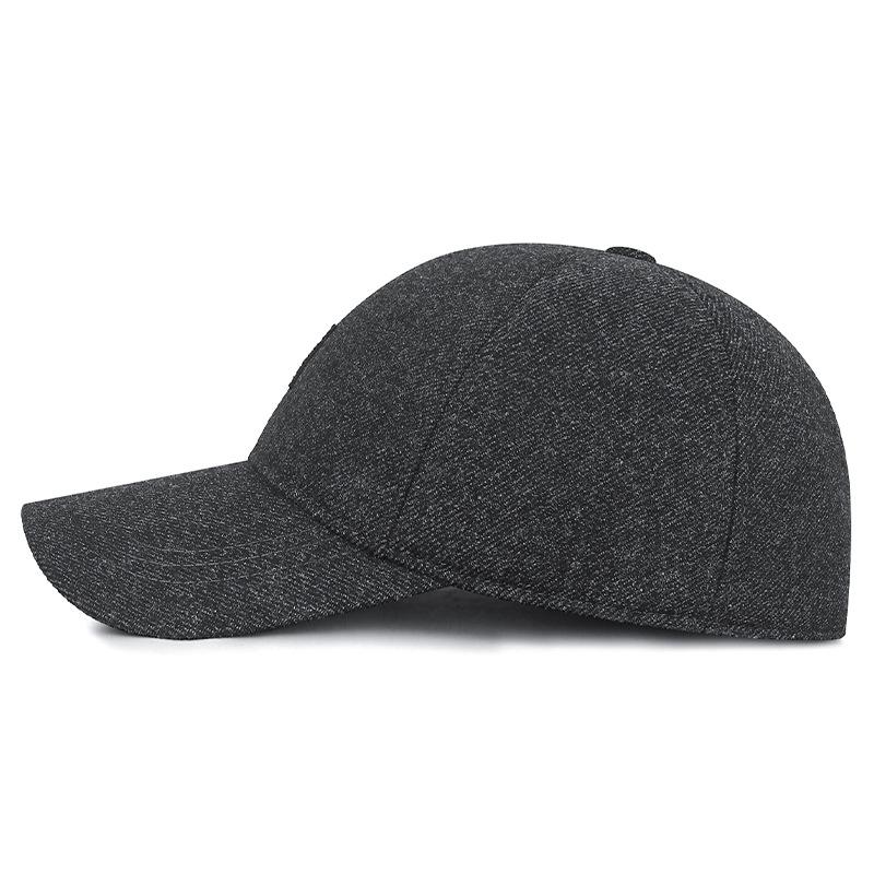 NORTHWOOD Winter Men's Baseball Caps with Plush Thick Ear Protection Outdoor Sports Woolen Warm Cotton Baseball Hats