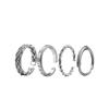 Adjustable High-End Pinky Ring: Niche Design for Couples & Men, Plain Band Style Index Finger Accessory