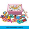 Kindergarten Magnetic Building Blocks & Fishing Game Set: Educational Toys for Parent-Child Interaction