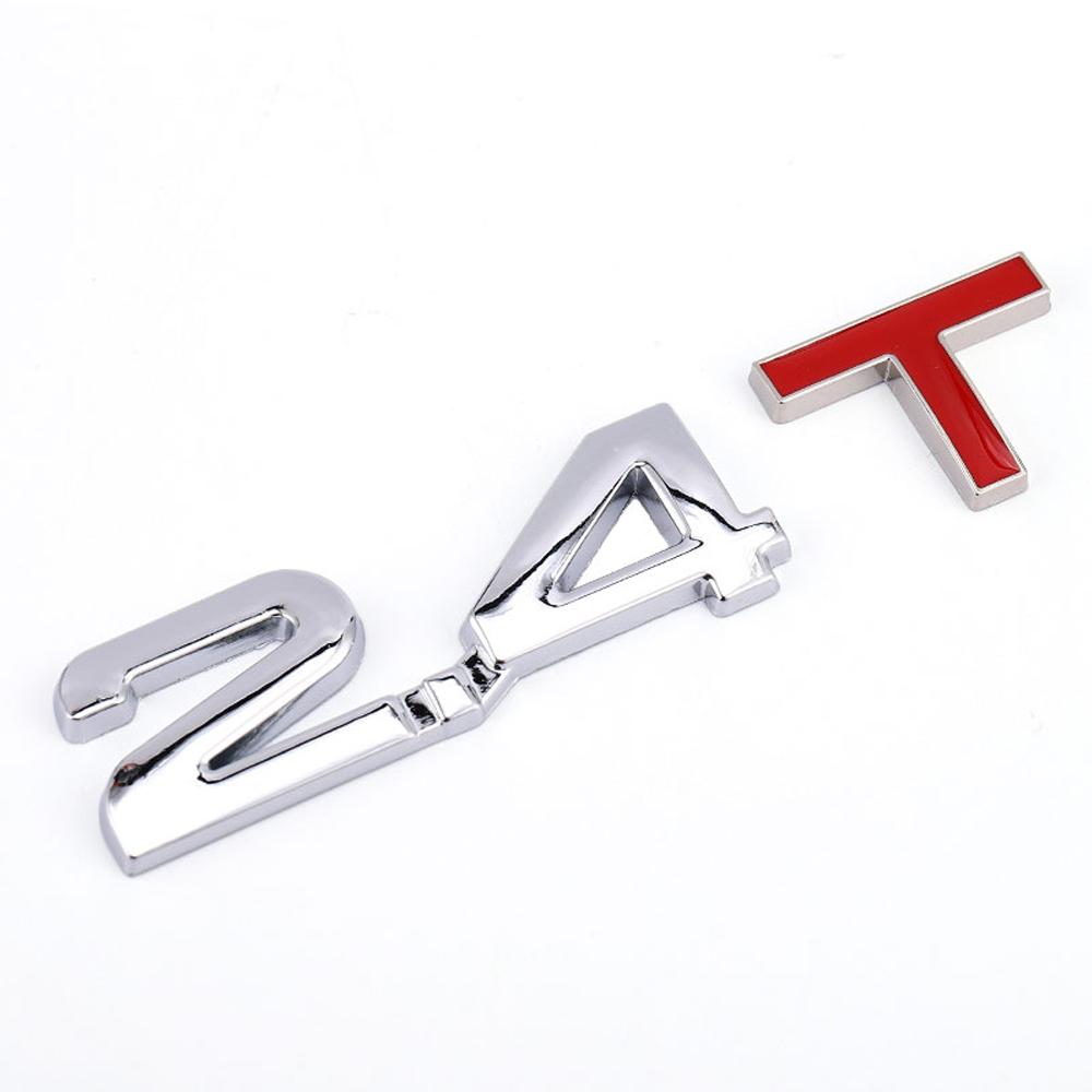 1Pcs 1.3T - 3.0T  Premium Metal Car Side Fender Rear Trunk Emblem Badge Decals for Any Vehicle