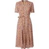 JZ French Romantic Leaf Floral Midi Dress