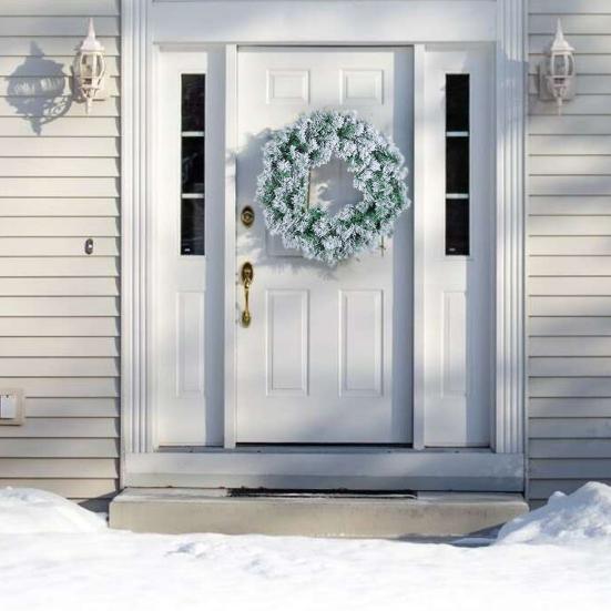 Weihnachts-Türkranz, festliche Girlande, Weihnachtsbaum-hängende Ornament-Girlande, Dekor für Fenster, Haustür, Garten