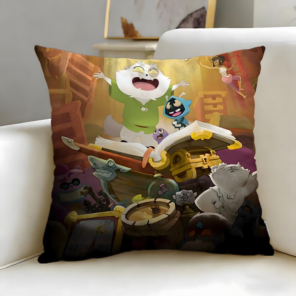 classic game Dofus Cushion Cover Soft EasyWash Pillow Case Versatile for Couch Bed Travel and Office
