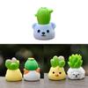 Succulent Animal Cute Resin Statue Action Figure Model For Tabletop Gift Decor