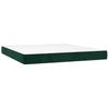 Box Spring Bed with Mattress Dark Green 160 x 200 cm Velvet