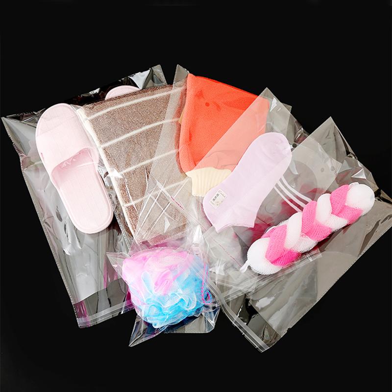 Self-adhesive Bag Shirts, T-shirts, Pockets Plastic Bags Transparent Clothing Packaging Plastic Candy, Gift, Food Packaging, Glass Paper Storage Sack