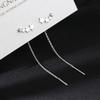 Long Wire Chain Earrings Star Beads Stud Earrings Elegant Tassel Earrings  Holiday Gift