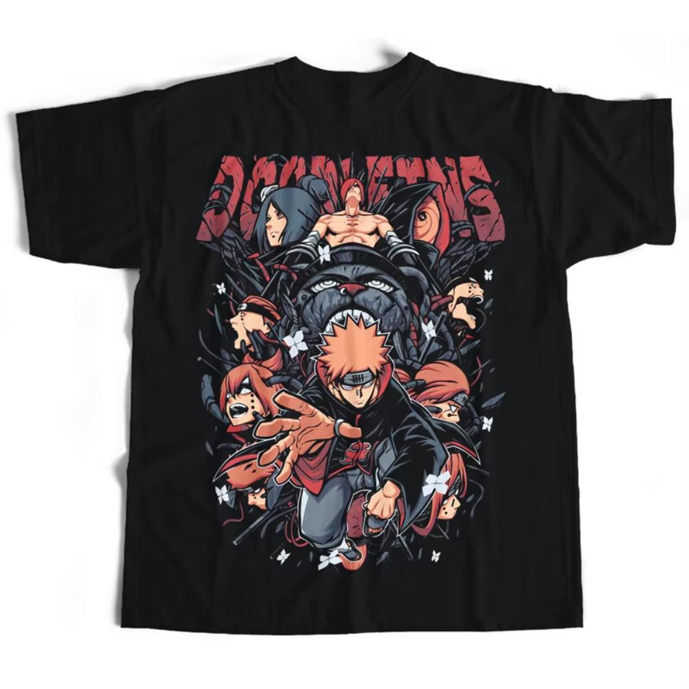 Summer Trendy Brand Childrens Tshirt Summer Japanese Anime Naruto Nine Tails 100 Cotton Printed Parent Child Tshirt
