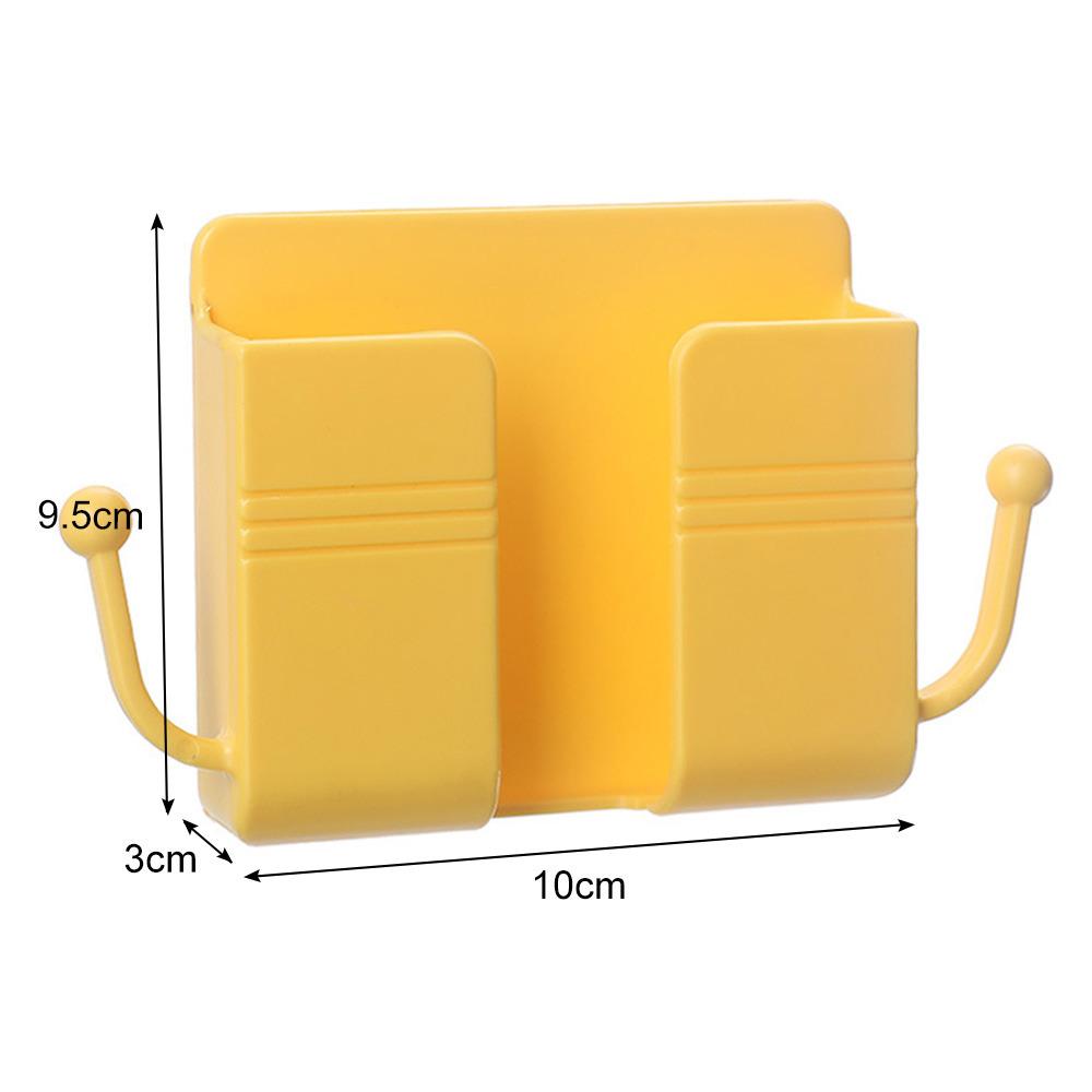 Wall Mounted Storage Box No Punching Tv Remote Control Storage Pen Holder Desk Organizer Multifunction Desk Organizers Shelf