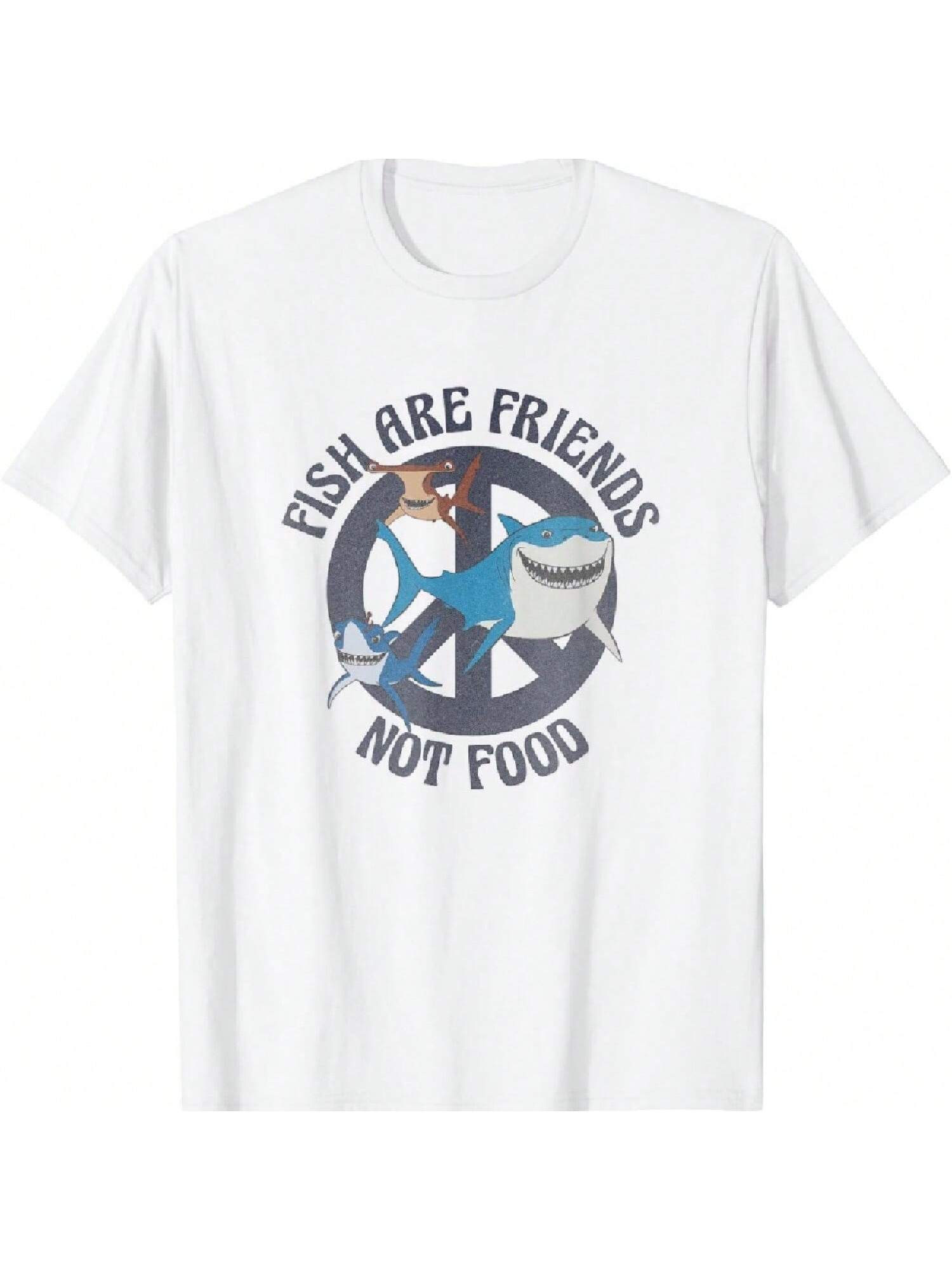 Pixar Fish Are Friends Not Food Big Logo T-Shirt S разноцветный