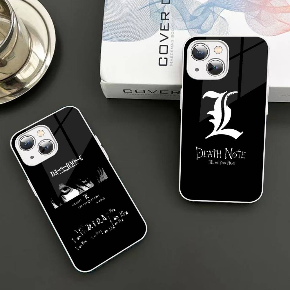 D-Death Note For IPhone 14 13 12 Mini 11 Pro XS Max X XR 14 Plus Tempered Glass Cover