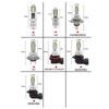 2Pcs H7 H4 Led Super Bright CSP Car Fog Light Bulbs H1 H8 H9 H11 9005 9006 Headlight DRL Lamp Kit High Low Beam 6000K 12V