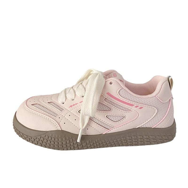 Board shoes fashion mesh board shoes 2025 new autumn ins little white shoes women's round head casual student shoes