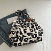 Women S Leopard Print Tote Bag Large Capacity Single Shoulder Commuter Bag