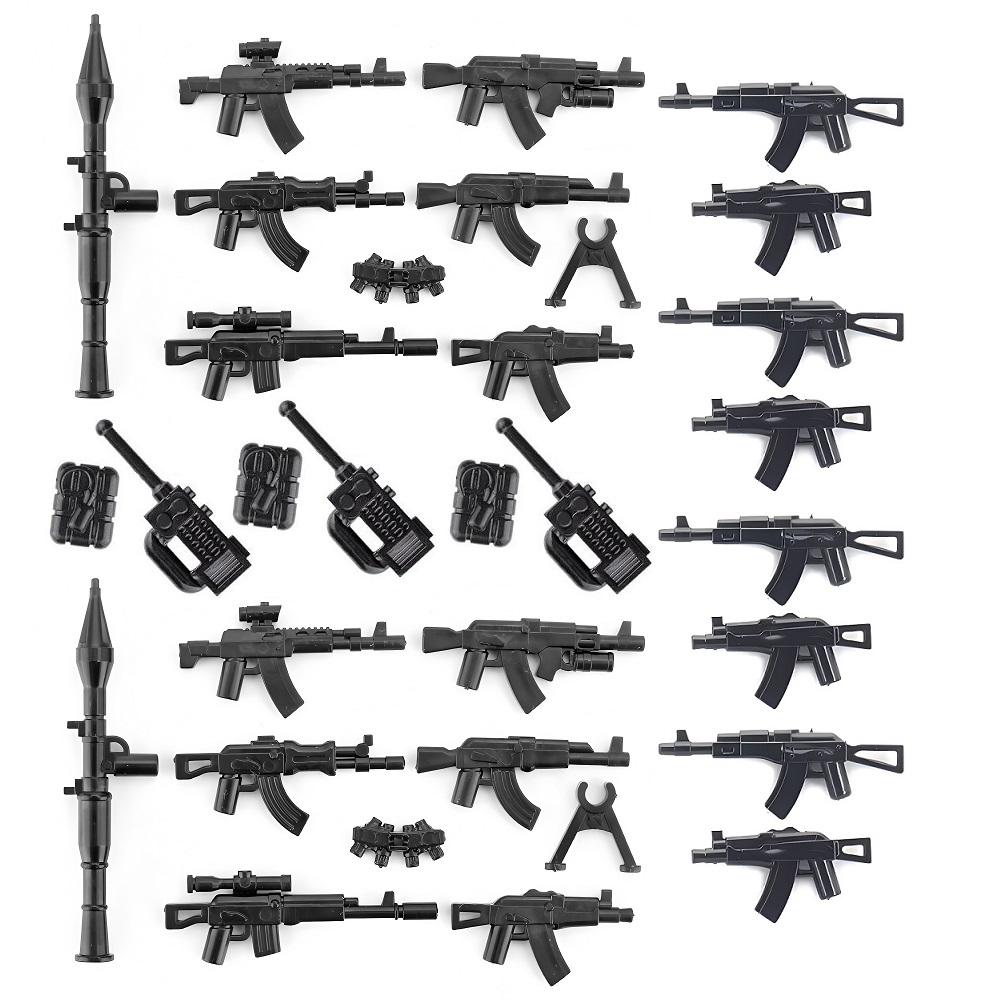 

Военные строительные блоки Совместимые мини-фигурки солдат Оружие Пистолеты Подарки Набор оборудования Аксессуары MOC Мини-кирпичики Игрушка