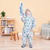 Children's 3D Cartoon Rain Poncho with Reflective Strips - Boys, Girls, Toddlers, Kindergarteners
