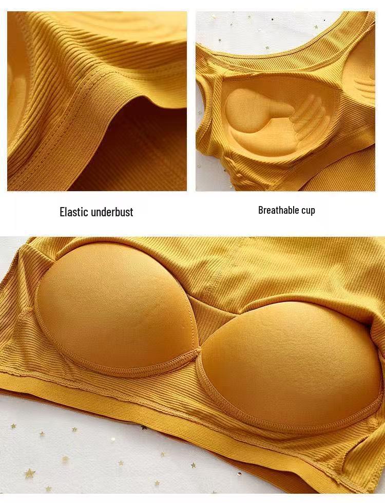 Damen Modal Camisole mit eingebautem BH-Pad - Vielseitig, dünn, stilvoller Rücken, kurzes Tube-Top