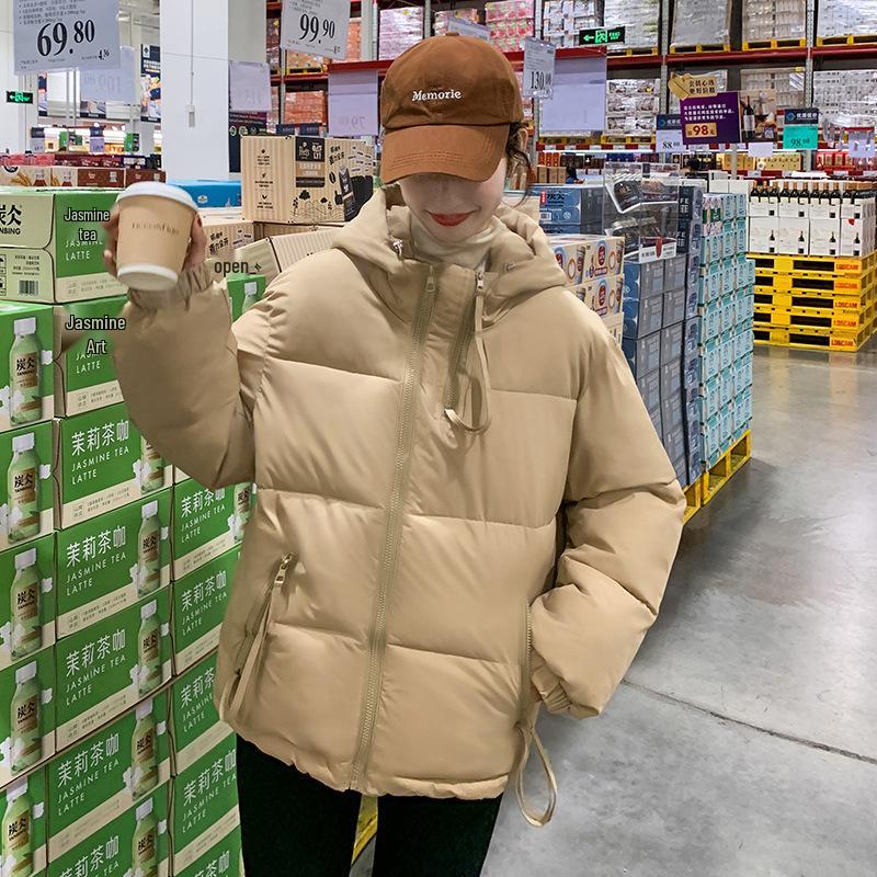 Korean Style Down Jacket: Thick, Loose, Hooded, Short Winter Coat