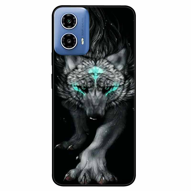 For Moto G34 5G Case G 24 Soft Silicone Fashion Animals TPU Bumper for Motorola Moto G24 G04 Painted Phone Covers Luxury Capa