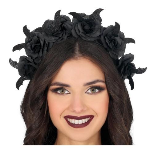 Fiestas Guirca Dámská Halloweenská Čelenka s Květinami