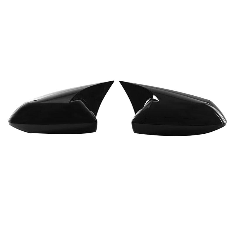 Gloss Black OX Horn Rearview Mirror Cover Cap Trim Replacement Parts For Toyota Corolla - Gloss Black