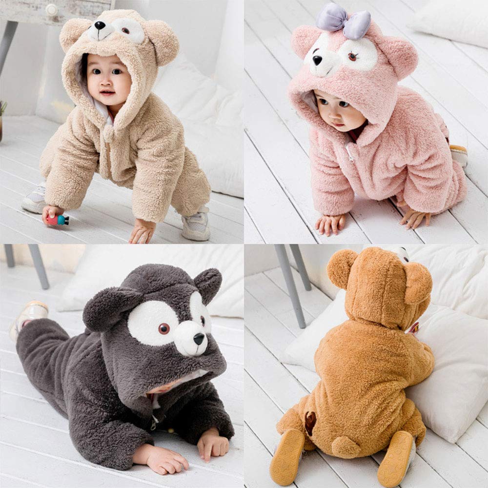 Christmas Kids Baby Kigurumi for Animal Baby Shower Fluffy Winter Baby Bear Kigurumi for Boys and Baby Shower New New Commemorative Photo Shoot