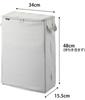 Yamazaki Jitsugyo Flea Market Packing Materials Storage Box Light Gray Main W34 x x H48cm Not Include Tower Tool Box Storage Together 4781 Body D15.5