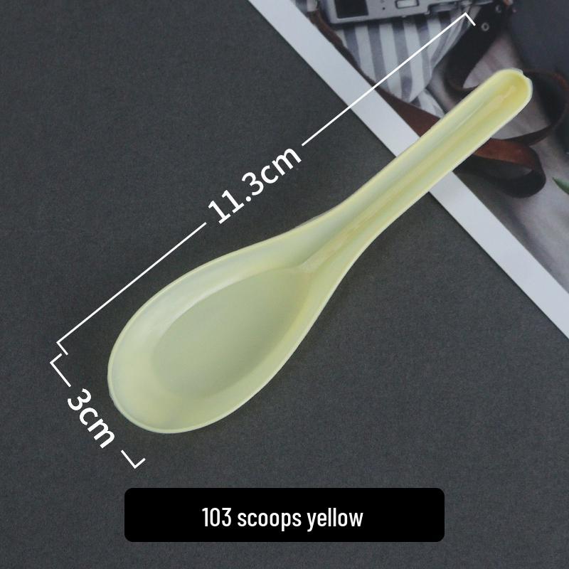 Individually Wrapped Thickened Plastic Disposable Soup & Dessert Spoon
