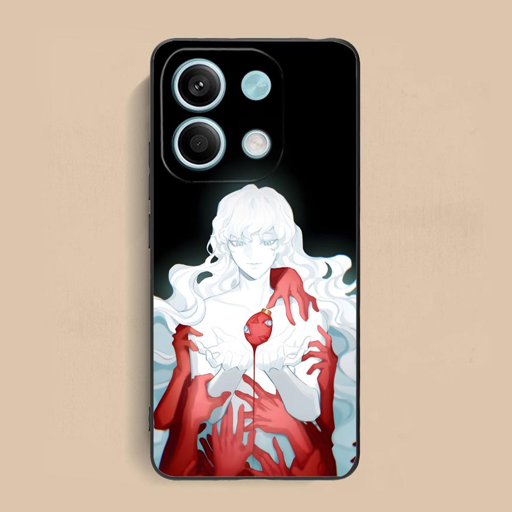 Anime Griffith Phone Case for Xiaomi Redmi Note 14 13 12 11 S Pro Plus 4G 5G Soft TPU Shockproof Cover