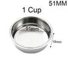1Pcs 51mm 58mm 1 Cup 2 Cup 4 Cup Filter Replacement Filter Basket for Coffee Bottomless Portafilter