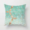 Mint Geometric Cushion Cover Polyester 45X45CM Pillowcase Home Decorative Throw Pillow Covers