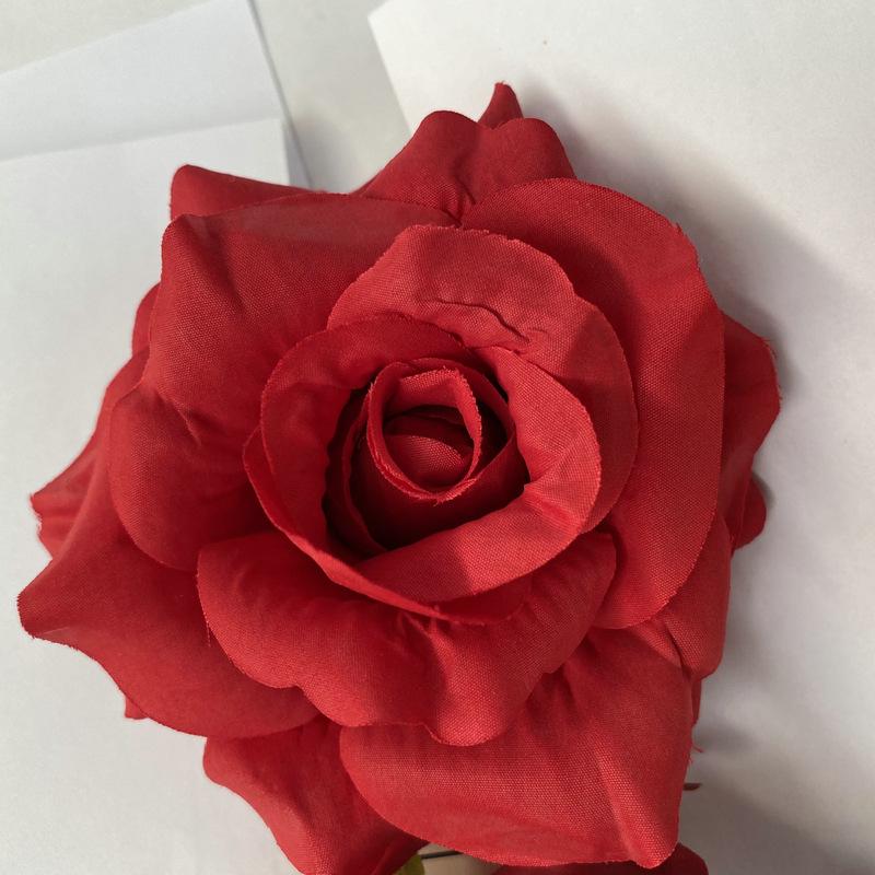 11cm Large Rose Head Imitation Flower Home Garden Potted Wedding Artificial Flower Wall Background Decorative Cloth Flower