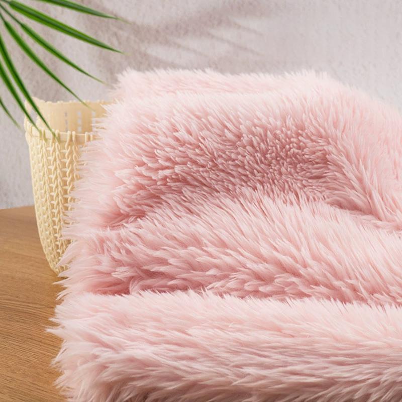 50x45cm 3cm Toskanischer Plüschstoff zum Nähen von Plüschpuppen, Kissen, Wintermützen, Bettwäsche, Spielzeug, Dekostoff, Handgemachtes DIY Plüschstoff