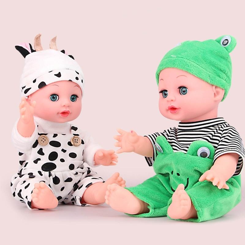 Reborn Baby Dolls Realistic Vinyl Body 13 inch Soft Baby Sleep Boy Girl with Clothing Gift Set for Ages 3years+