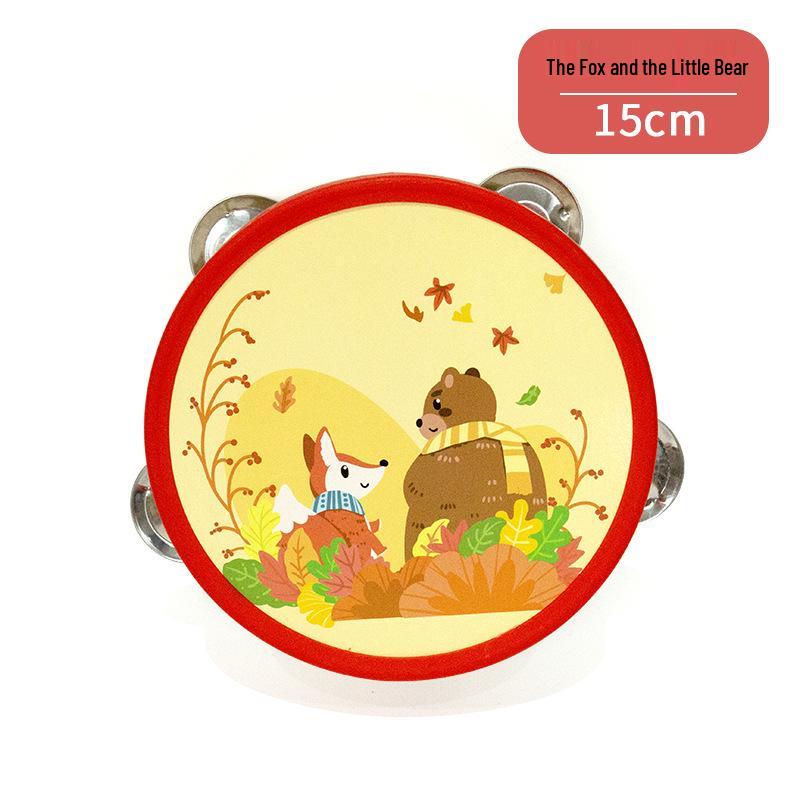 Wooden Tambourine for Early Childhood Music and Dance