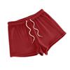 Women's Fashionable Loose-Fit Pyjama Shorts Plain-Coloured Casual Trousers