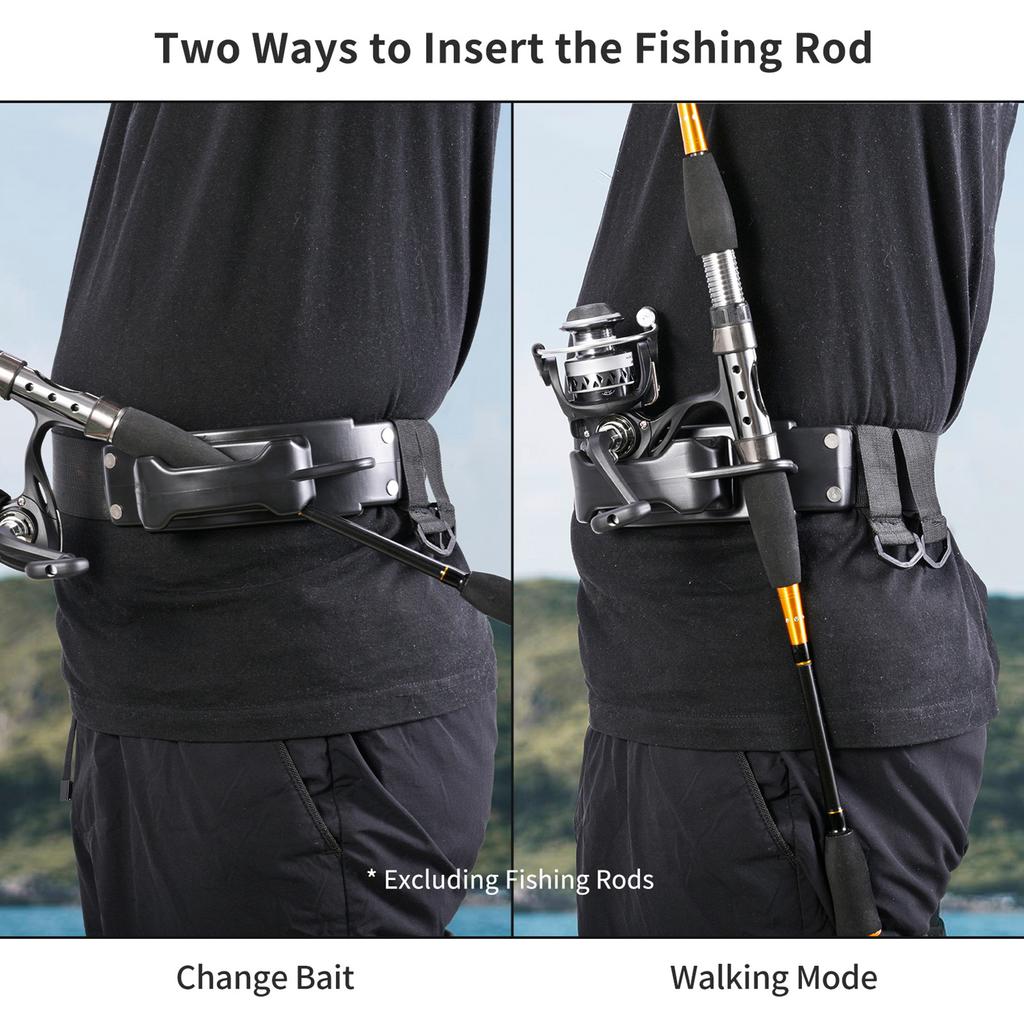 Einstellbare Taille Angelrute Halter Weiche Gummi Angelrute Holster Angeln Gürtel Stange Halter Im Freien