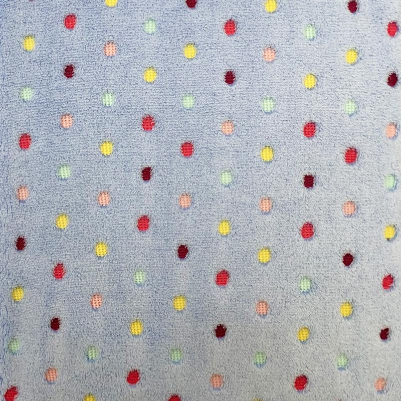 Polka Dot Double-Sided Flannel Fleece Fabric for Blankets, Pajamas, Cushions, Pet Beds