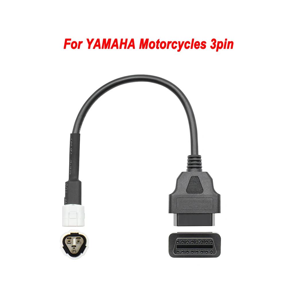 

For Yamaha 3PIN 4PIN for Honda 6Pin 3 IN 1 Motorbike OBD Plug 3 4 6 PIN Motorcycle OBD2 Diagnostics Connector Extension Adapter