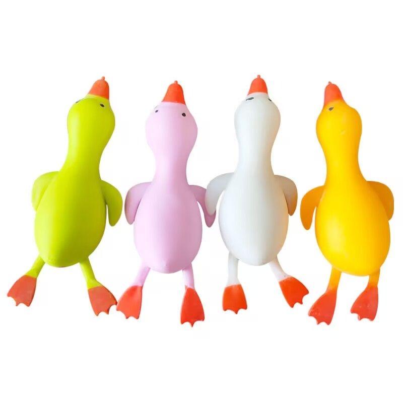 Cute Duck Squeeze Fidget Toy Soft Stretchable Stress Relief Toy Portable Squishy Decompression Toy For Daily Anxiety Relax