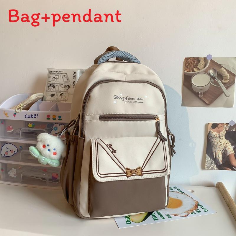 School Backpack For Girls And Boys Nylon Multicompartment With Padded Straps For Students