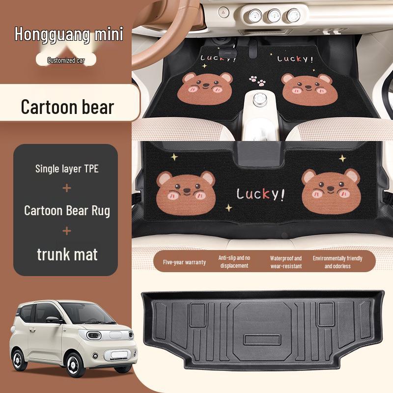Kompatible Fußmatten für Wuling Hongguang Mini Dritte und Vierte Generation Macaron, Version für vier Türen