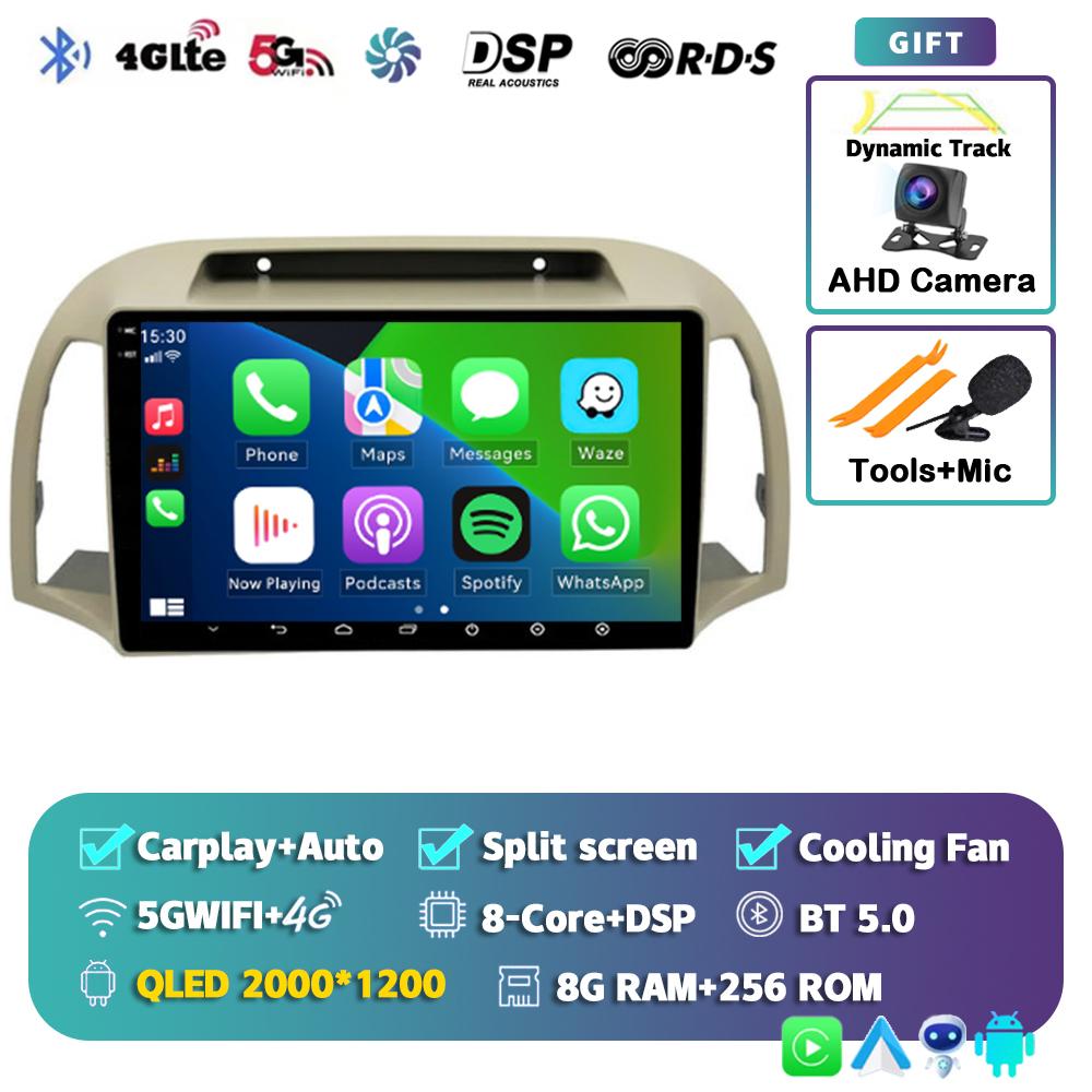 Android 14 Carplay Auto Car Radio For Nissan March Micra K12 2002-2010 Navigation Autoradio Audio Multimedia Video Player Stereo