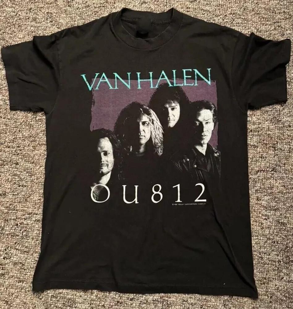 1988 Тур Van Halen Белый Хлопок Размер S-5XL Для Фанатов CG1088 Унисекс Футболка S