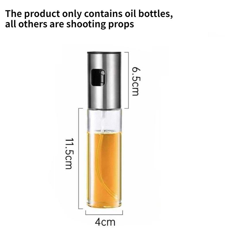 

1 шт. Бытовая бутылка-спрей для масла, стеклянная бутылка-спрей для масла, нажимной тип, емкость для масла, кухонный инструмент для приготовления пищи, кухонный помощник