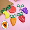 4Pcs Children's Safe Mini Scissor Grape Mini Pocket Scissors Funny Cartoon Fruit Scissors  Children