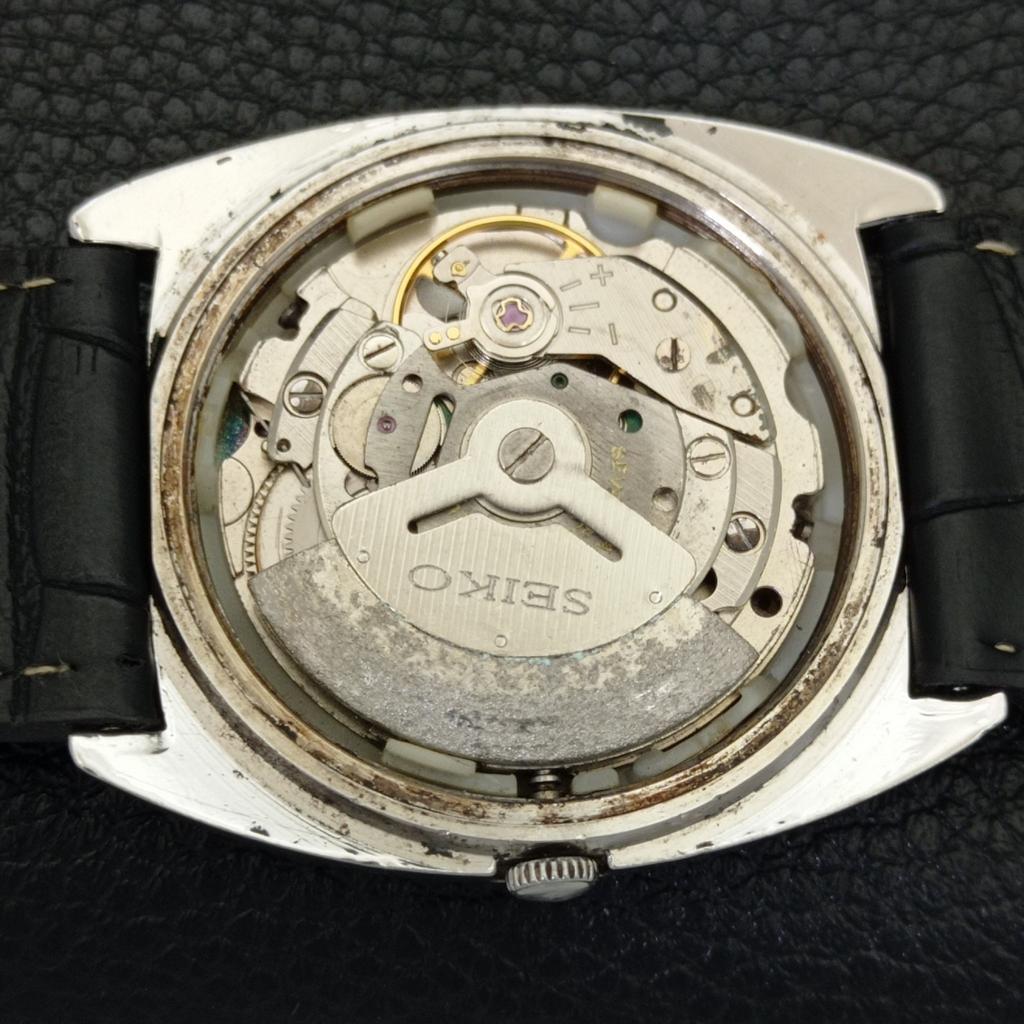 Seiko 5 AUTOMATIC 6309A VINTAGE JAPAN MENS SILVER COLOR DIAL WATCH A701581-5 R206b-a701581
