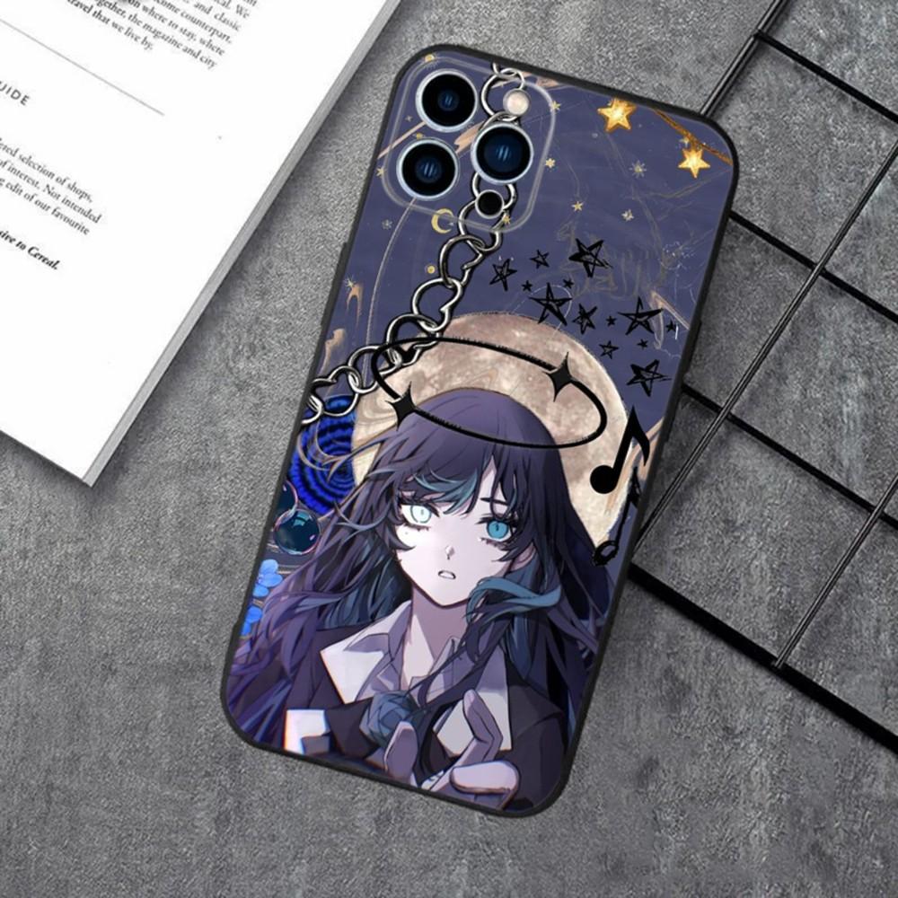 Ado Kyogen X Uta Phone Case For iPhone 16,15,14,13,12,11,XS,XR,X,8,7,Pro,Max,Plus,mini Silicone Black Cover iPhone12mini