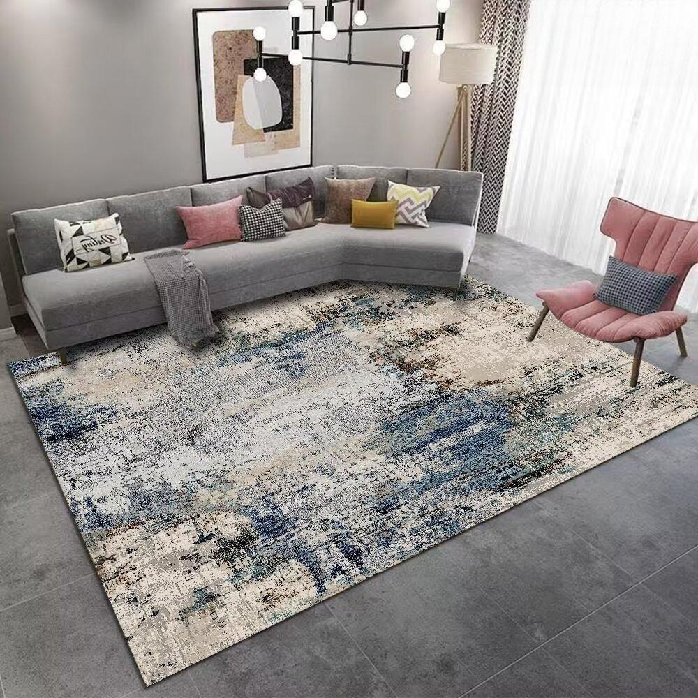Nordic Abstract Carpet Living Room Ink Splash Area Rug Large Bedroom Decoration Home Rugs Washable Entryway Doormat Bath Mat