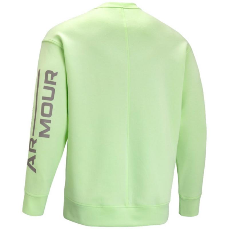 Under Armour Printed Crew Neck Sweatshirt Men Tops Green 1373800-369